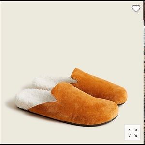 JCrew Suede Sherpa lined clogs
